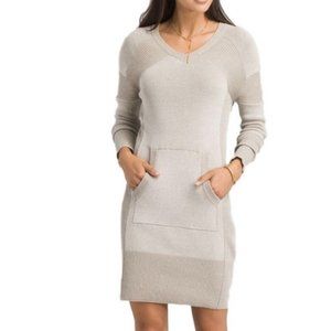 prAna Avalone Sweater Dress stone beige New midi